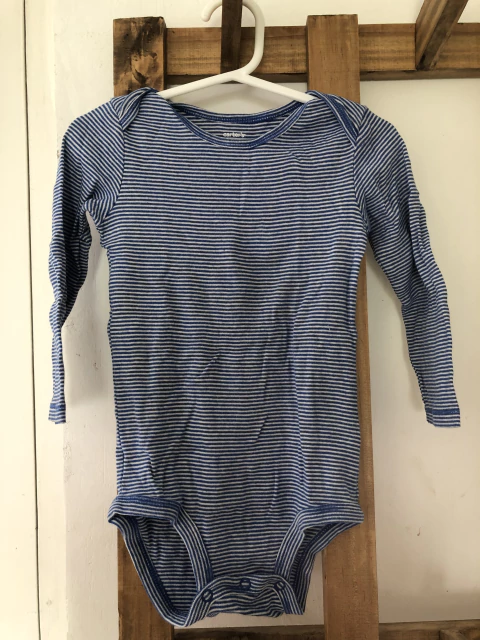 Body ML a rayas azul y blanco. CARTERS. 24 meses.