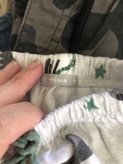 Pantalón de algodón gris con animales. MIMO. Talle M. 6 meses. - comprar online