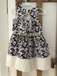 3A | Outlet- Vestido con flores azul y blanco. NÁUTICA. 3 años. en internet