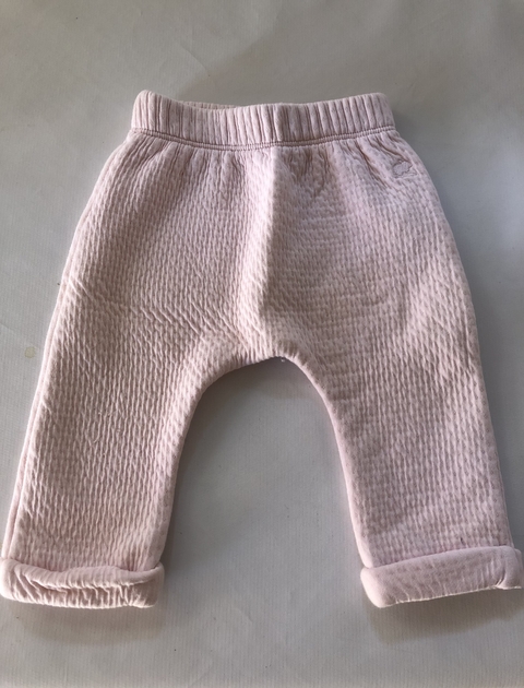 Pantalón algodón grueso rosa. BABY COTTONS. 3 meses.