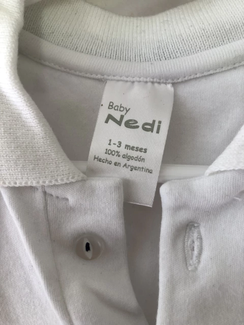 Body ML blanco chomba. NEDI. 1 mes.
