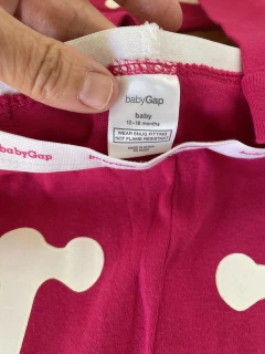 12/18M | Pijama dos piezas fucsia esqueleto. GAP. 12 meses. - comprar online