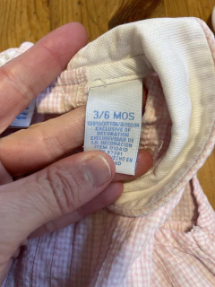 3M | Enterito rosa con cuellito y bordado. Mini Wear. 3 meses. - comprar online