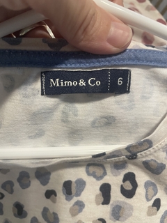 Remera ML a azul animal print. MIMO. 6 años. - comprar online