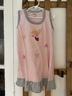 5A | Camisón rosa y gris. 5 años.