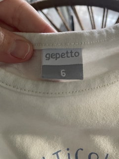6A | Outlet- Remera blanca MC con arcoíris. GEPETTO. 6 años. - comprar online