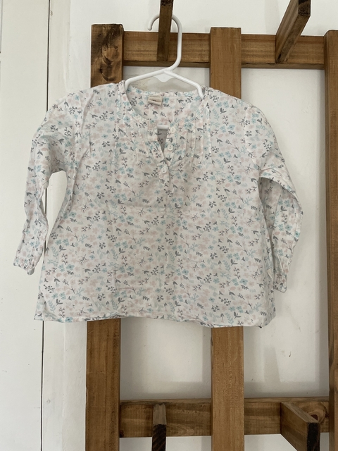 12M | Blusa ML flores. CHEEKY. 12 meses.