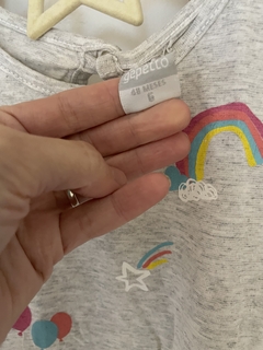 4A | Remera gris MC con arcoíris. GEPETTO. 4 años. - comprar online