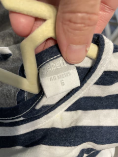 4A | Remera a rayas con letras Love. Gepetto. 4 años. en internet