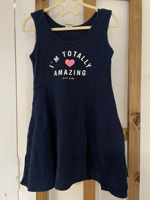 8A | Vestido algodón azul con corazón. GEPETTO. 8 años.