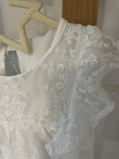 4A | Outlet- Vestido blanco, forrado adentro. MIMO. 4 años. - Lo Canto • Moda Circular