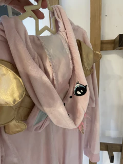 Outlet- Pijama rosa unicornio entero con capucha y cierre. HYM. 8/10 años. - comprar online