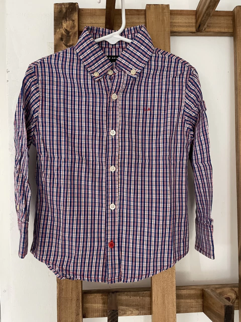 3/4A | Camisa ML a cuadros. AKIABARA. Talle 4 años. Akiabara tiene talles chicos. Va más para 3 o 4 chiquito.