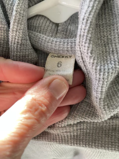 6A | Remera ML gris de pique con capucha. CHEEKY. 6 años. - comprar online