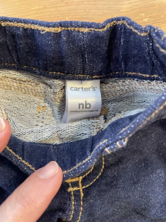 RN | Pantalón elastizado tipo Denim. CARTERS. Recién Nacido. - comprar online