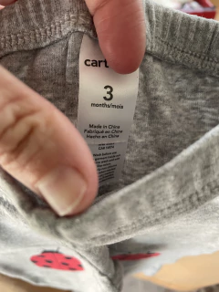 3M | Pantalón algodón gris c vaquita San Antonio. CARTERS. 3 meses. - comprar online