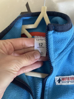 12M | Chaleco polar celeste. CARTERS. 12 meses. - comprar online