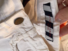 5A | Pantalón Jean blanco con trenza en bolsillo. AKIABARA. 5 años. en internet