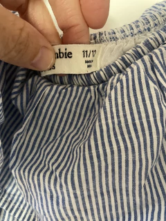 11/12A | Vestido a rayas celeste. Abercrombie. 11/12 años. en internet