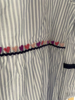 10A| Camisola bordada rayas y corazones. Witty. 10 años. - Lo Canto • Moda Circular