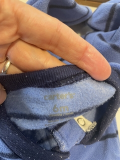 6M | Pijama entero celste de polar con camión. CARTERS. 6 meses. - comprar online