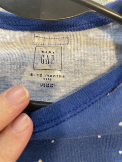 6/12M | Set- Dos bodys ML rayas y azul. GAP. 6/12 meses. - comprar online