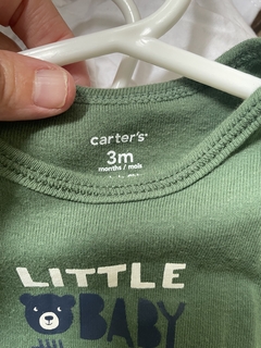 3M | Body ML verde con oso. CARTERS. 3 meses. - comprar online