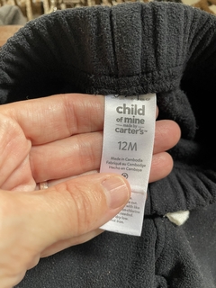 Pantalón polar negro. CARTERS. 12 meses. - comprar online