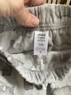 Pantalón gris polar con osos. CARTERS. 12 meses. - comprar online