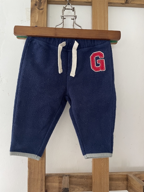 3/6M | Pantalón de polar azul. GAP. 3/6 meses.