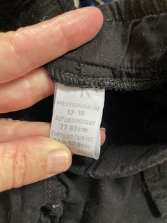 Pantalón negro cargo con elastico. CHEEKY. 12/18 meses. - comprar online