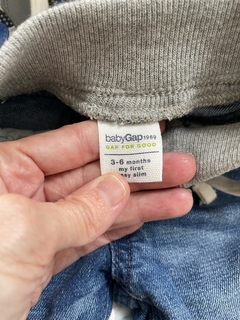 3/6M | Jean con cintura elástica gris. GAP. 3/6 meses. - comprar online