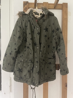 8A | Parka verde con estrellas y capucha. CHEEKY. 8 años. - comprar online
