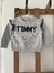 Sweater gris con volados. TOMMY. 12 meses.