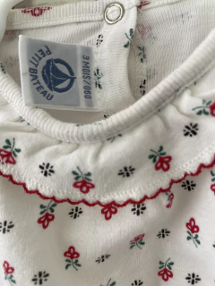 3M | Pijama algodón flores entero. PETIT BATEAU. 3 meses. - Lo Canto • Moda Circular