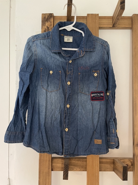 4A | Camisa de jean ML suave. CONIGLIO. 4 años.