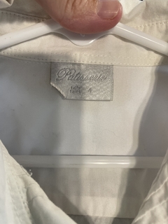 4A | Outlet- Camisa blanca ML con pliegues en el pecho. PATISSERIE. Talle 4 años. - comprar online