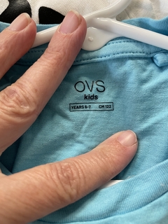 6/7A | Remera turquesa con flores. OVS kids. 6/7 años. - comprar online