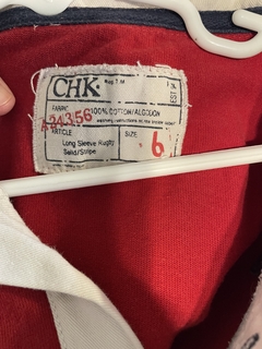 6A | Remera/buzo finito rojo con cuello ML. CHEEKY. 6 años. - comprar online