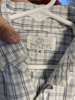 6A | Camisa ML a cuadros. RON RON. 6 años. - comprar online