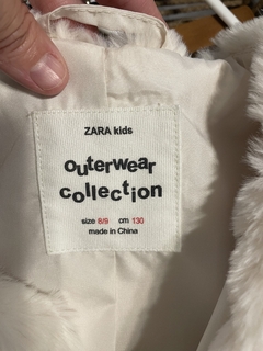 Chaleco peludito blanco. ZARA. 8/9 años. - comprar online