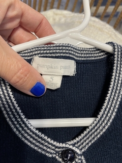 5A | Saco azul con guarda blanca, finito. Pumpkin Patch. 5 años. - comprar online