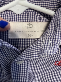 6M | Body camisa a cuadros azules. PAULA. 6 meses. - comprar online