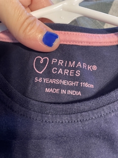 Remera ML azul con estrellas Happy. PRIMARK. 5/6 años. en internet