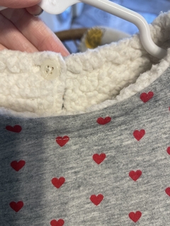 12M | Buzo gris con corderito. 12 meses. - comprar online