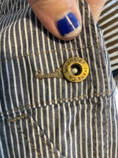 Jardinero a rayas azul y blanco. WRANGLER. 9 meses. - Lo Canto • Moda Circular