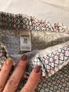 3A | Short CARTER'S con dibujos celestes, rosas y marrones talle 3 años. - comprar online