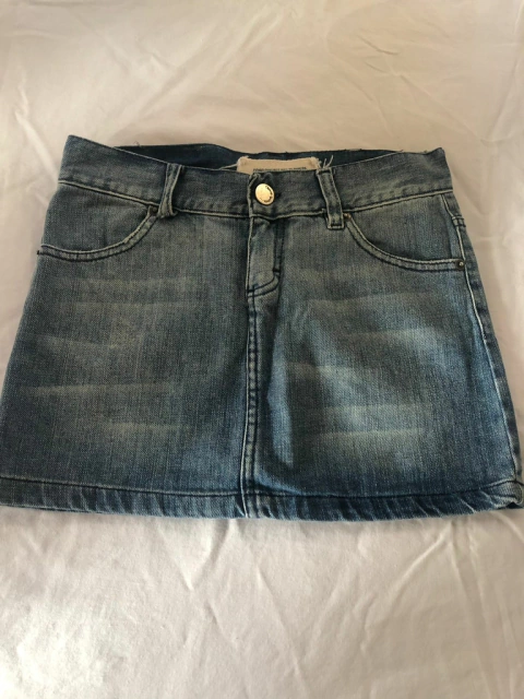 Pollera de jean COMO QUIERES talle 36.