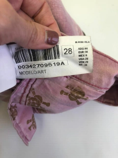 Short Rapsodia denim rosa talle 28. - comprar online