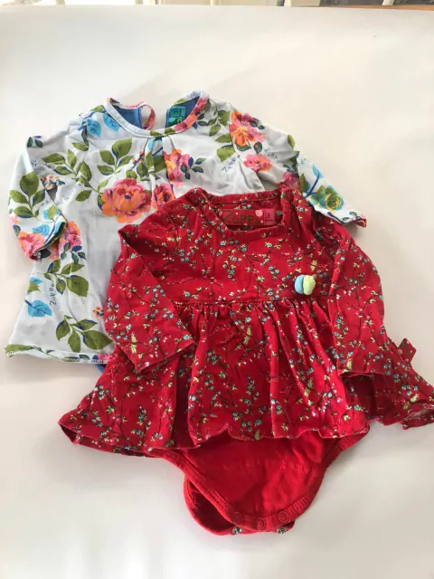 3M | Vestidos con body abajo floreados. Zuppa. 3 meses.